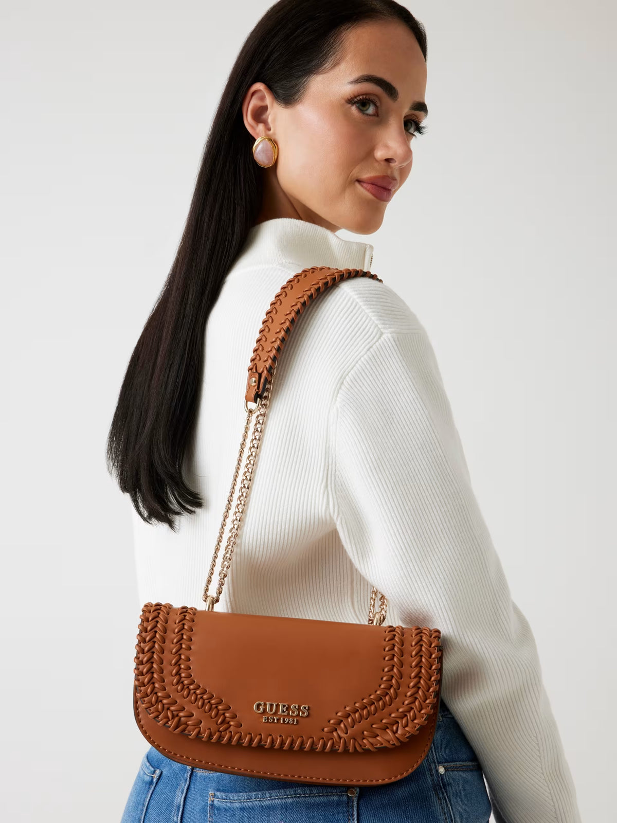 Mini bolso cruzado con inserto Tatum