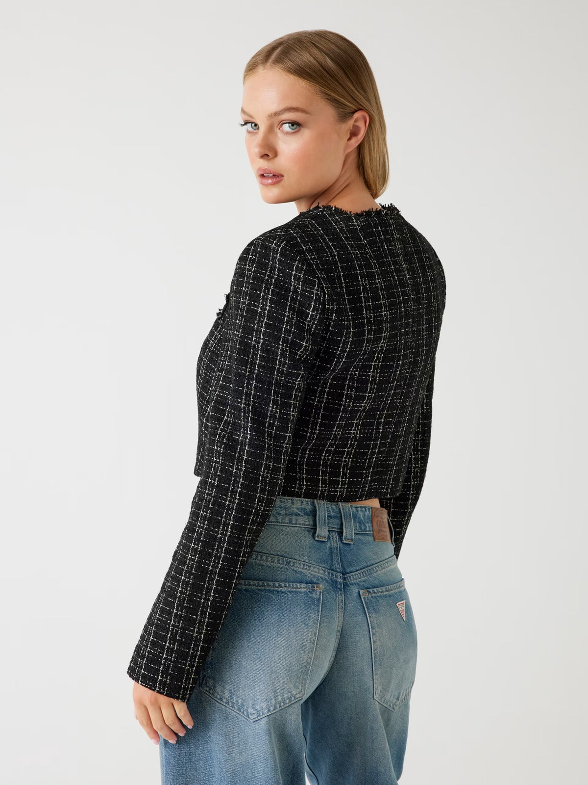 Chaqueta corta de tweed
