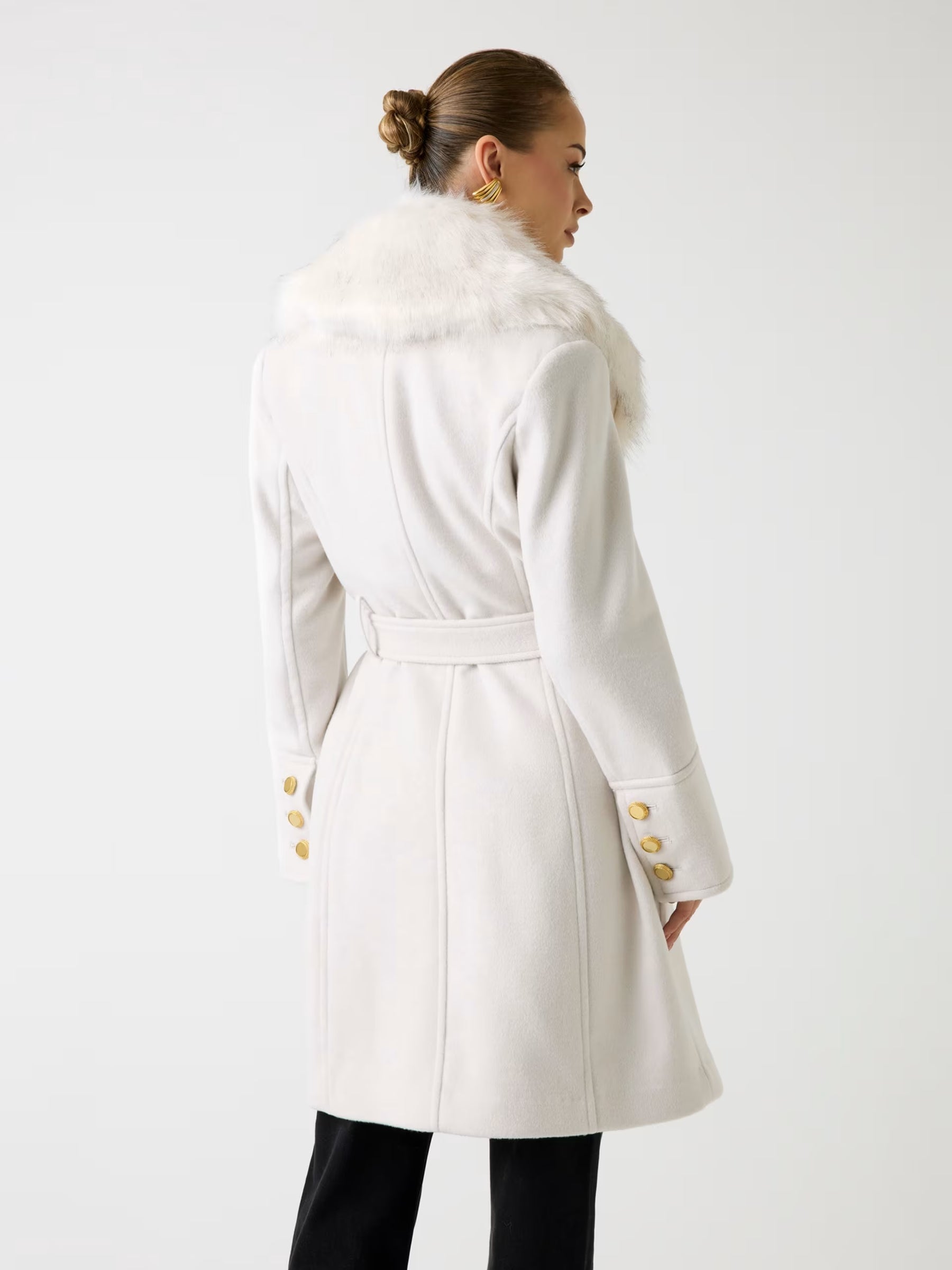 Abrigo midi de mezcla de lana Marciano