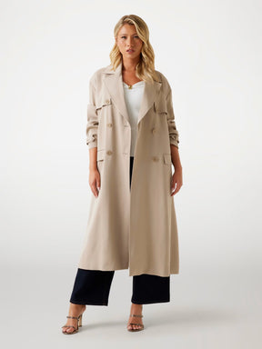 Gabardina de mezcla de lana Marciano