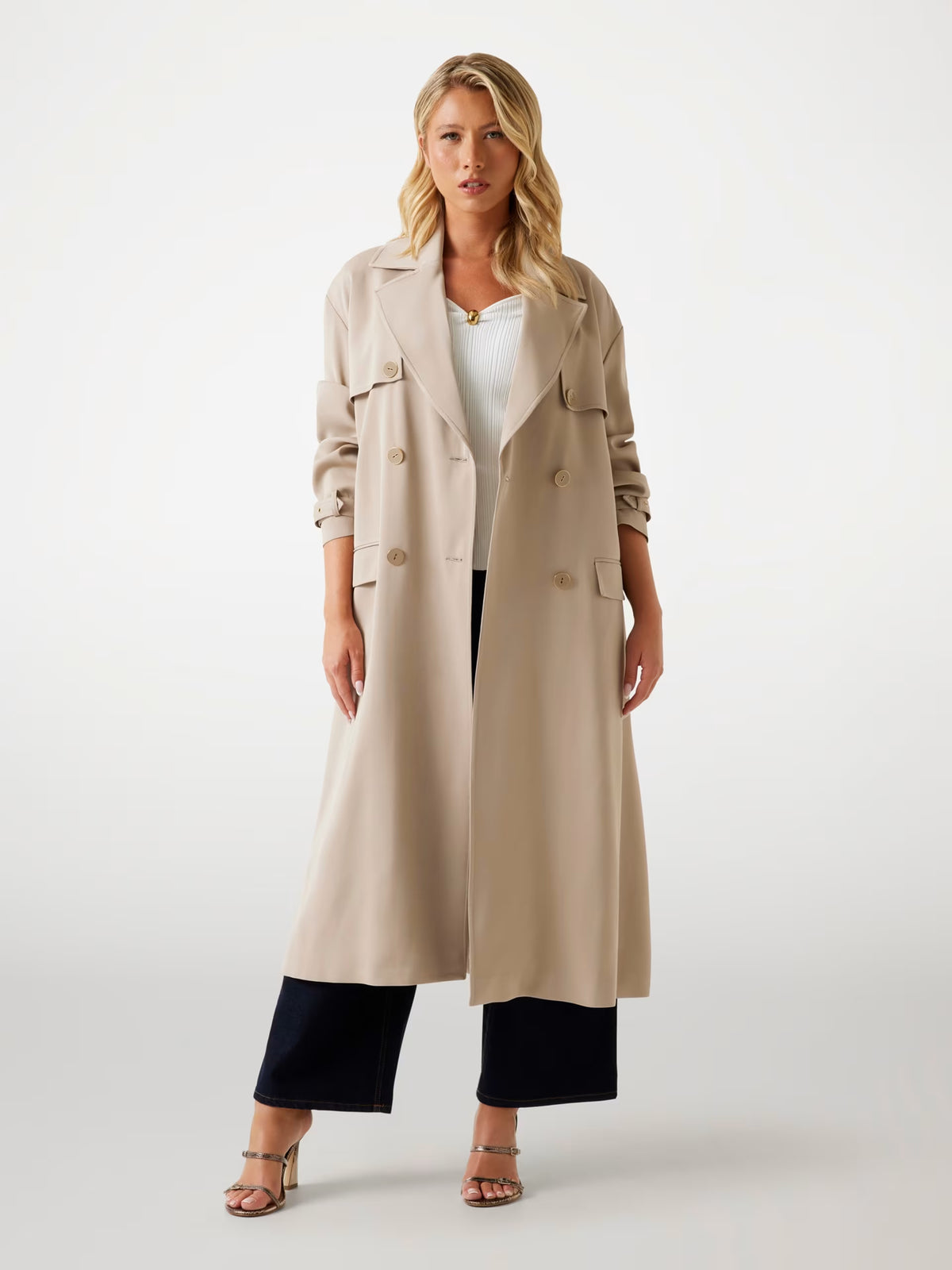 Gabardina de mezcla de lana Marciano