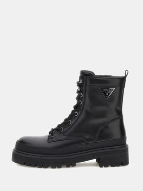 Bota de combate de cuero genuino Bada