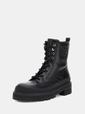 Bota de combate de cuero genuino Bada