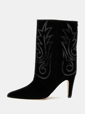 Bota de piel auténtica Cynna