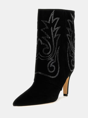 Bota de piel auténtica Cynna
