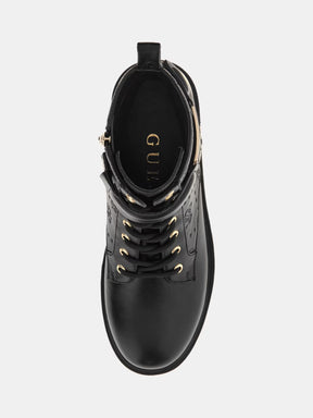 Bota de combate Oranda 4G con logotipo de peonía