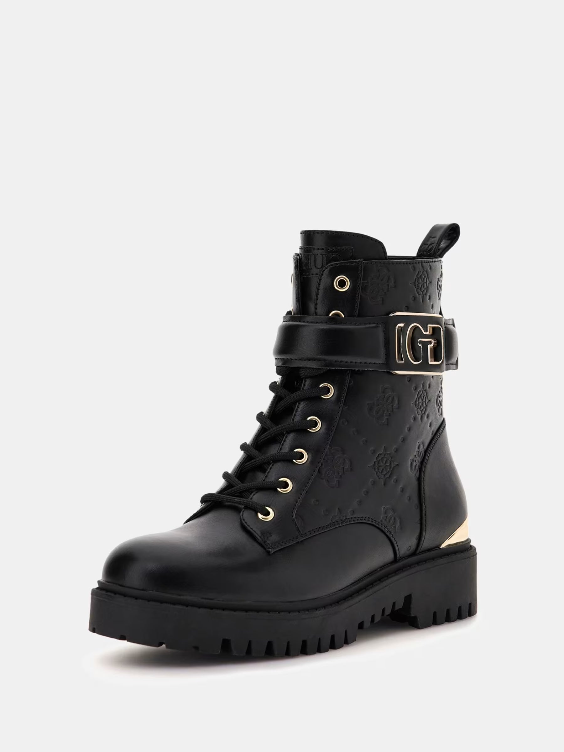 Bota de combate Oranda 4G con logotipo de peonía
