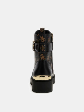 Bota de combate Oranda 4G con logotipo de peonía