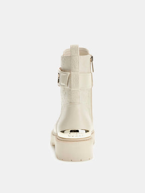 Bota de combate Oranda 4G con logotipo de peonía