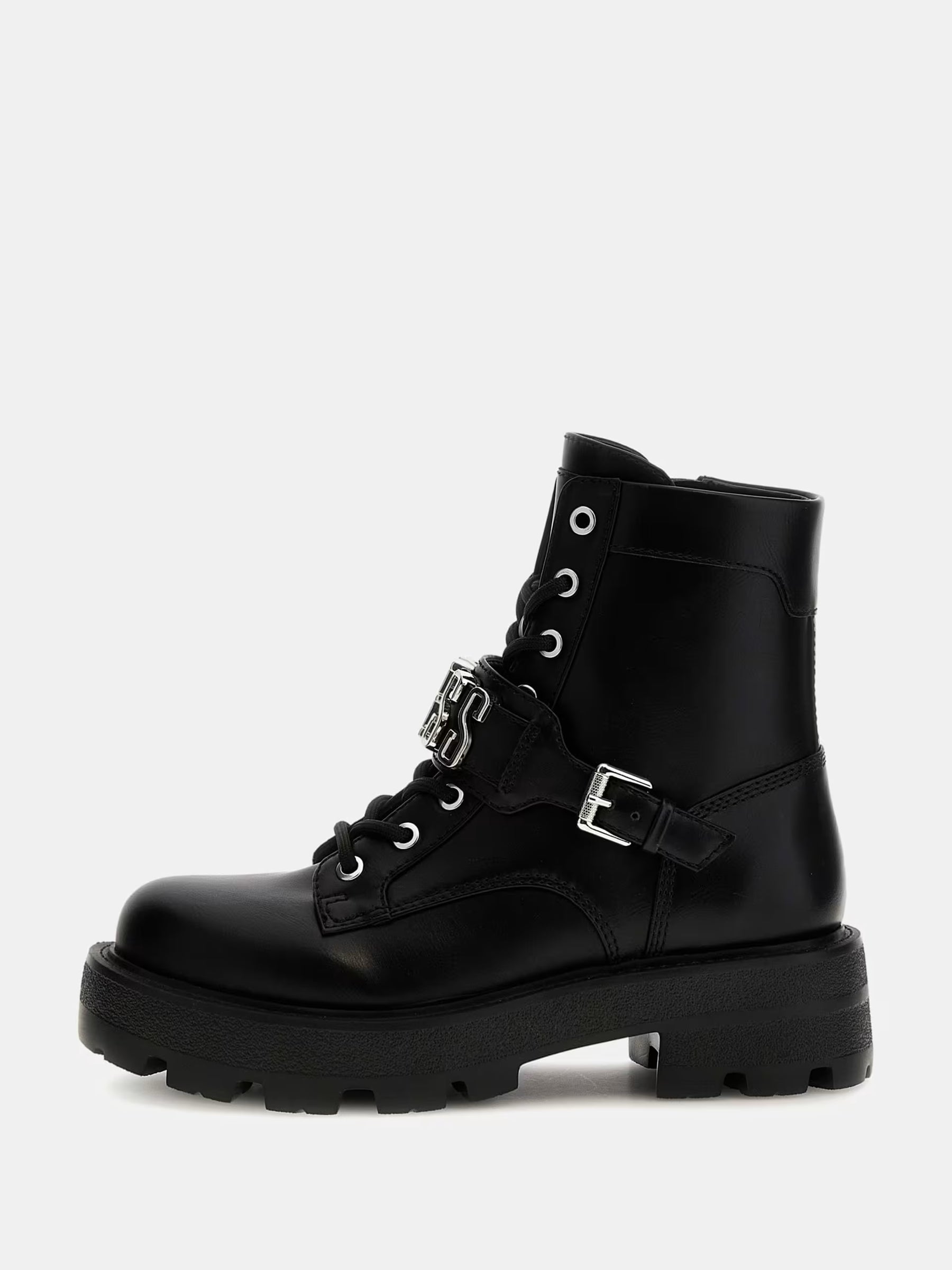 Bota de combate con logotipo de Yanzy