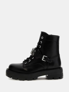 Bota de combate con logotipo de Yanzy
