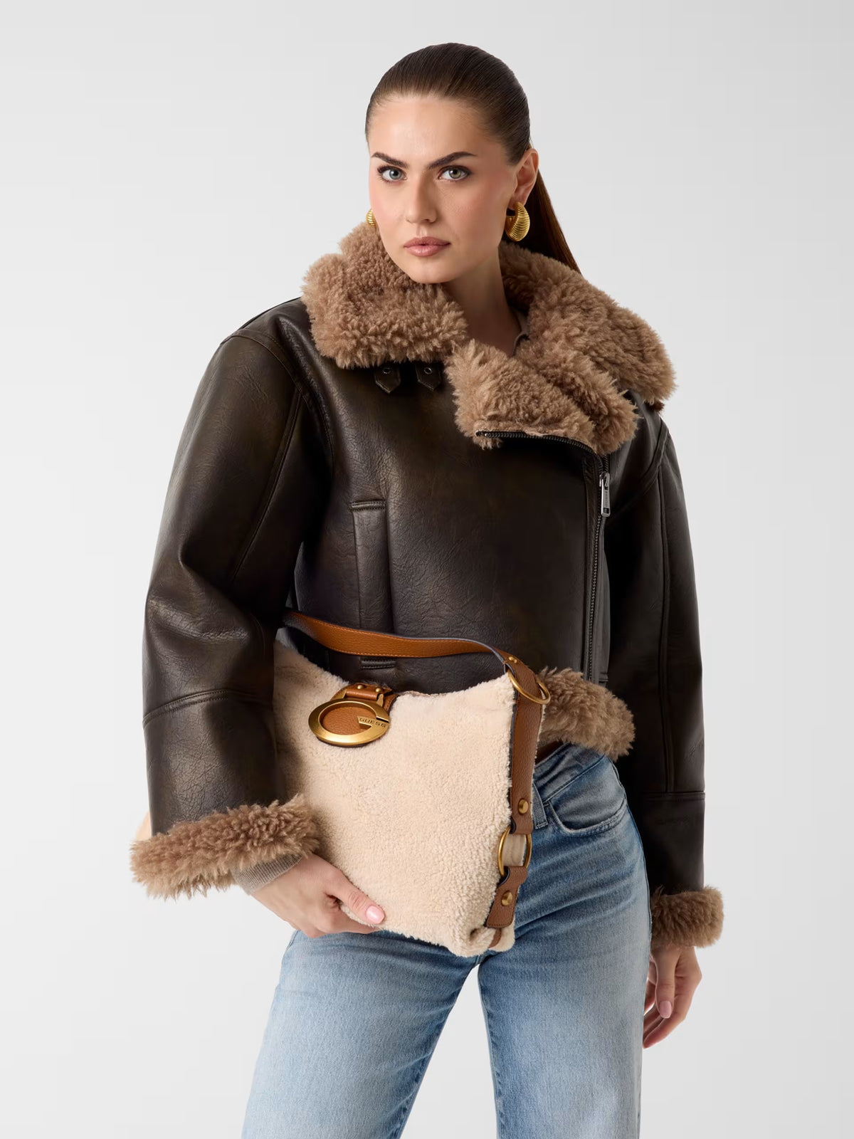 Bolso de hombro de piel sintética Camden
