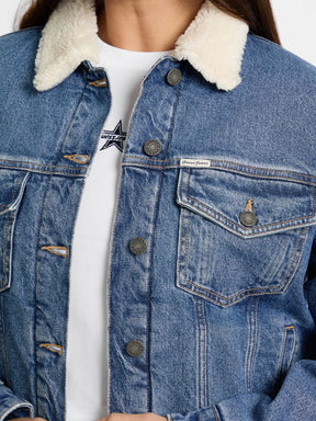 Chaqueta vaquera de gran tamaño