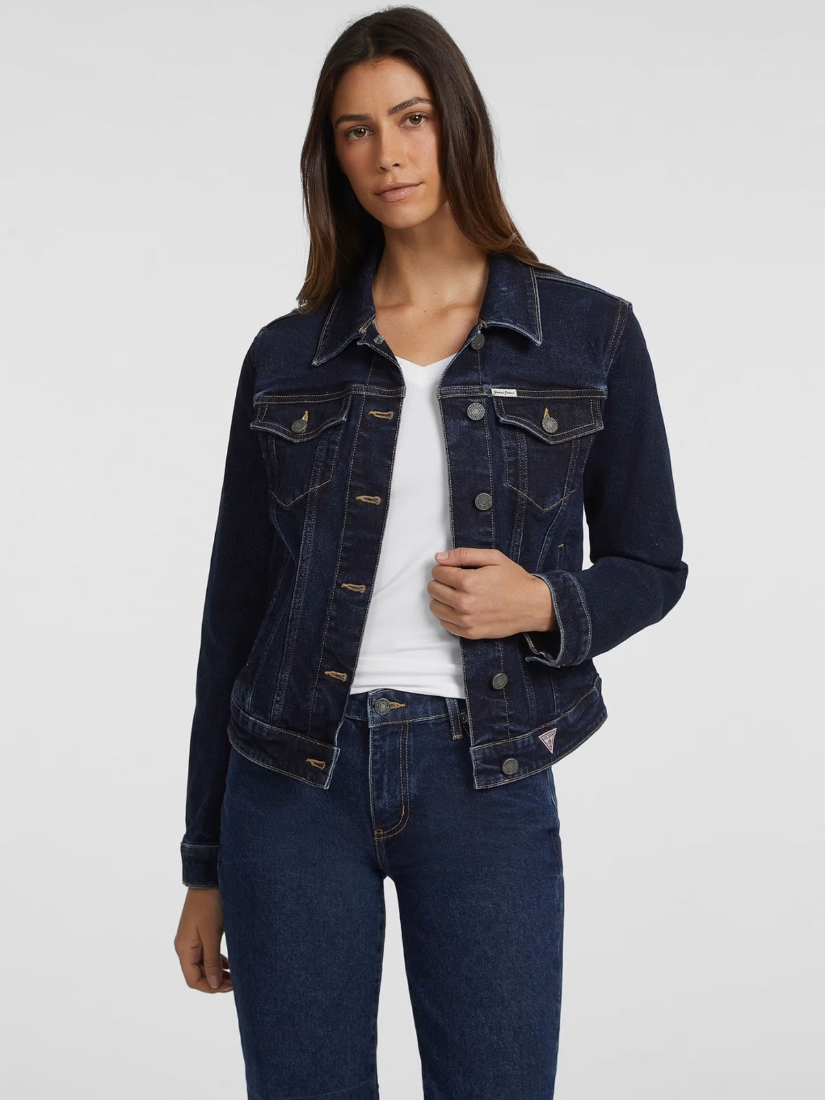 Chaqueta vaquera ajustada de camionero