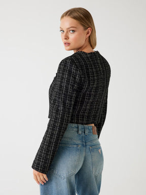 Chaqueta corta de tweed